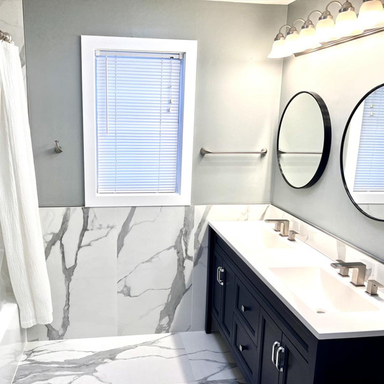 bathroom with a fresh make over